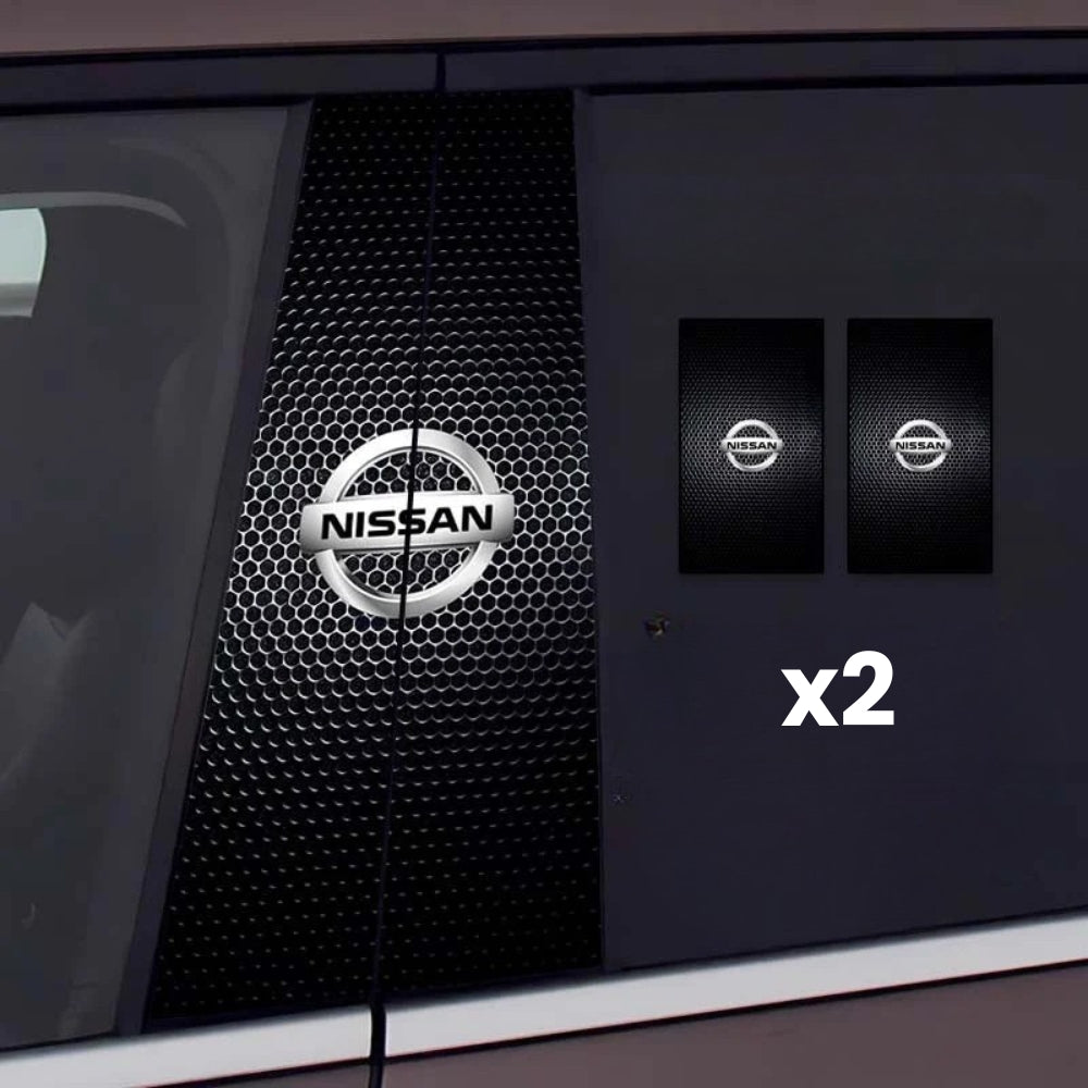 ロゴの 2x 車の窓のステッカー
