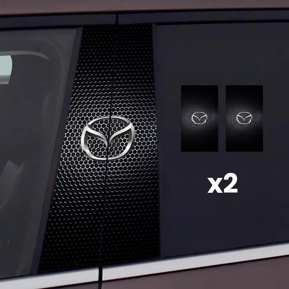 ロゴの 2x 車の窓のステッカー