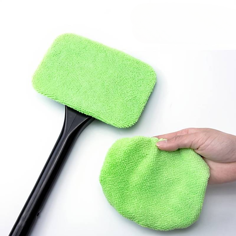 Brosse de nettoyage des vitres de voiture (2 microfibres incluses)