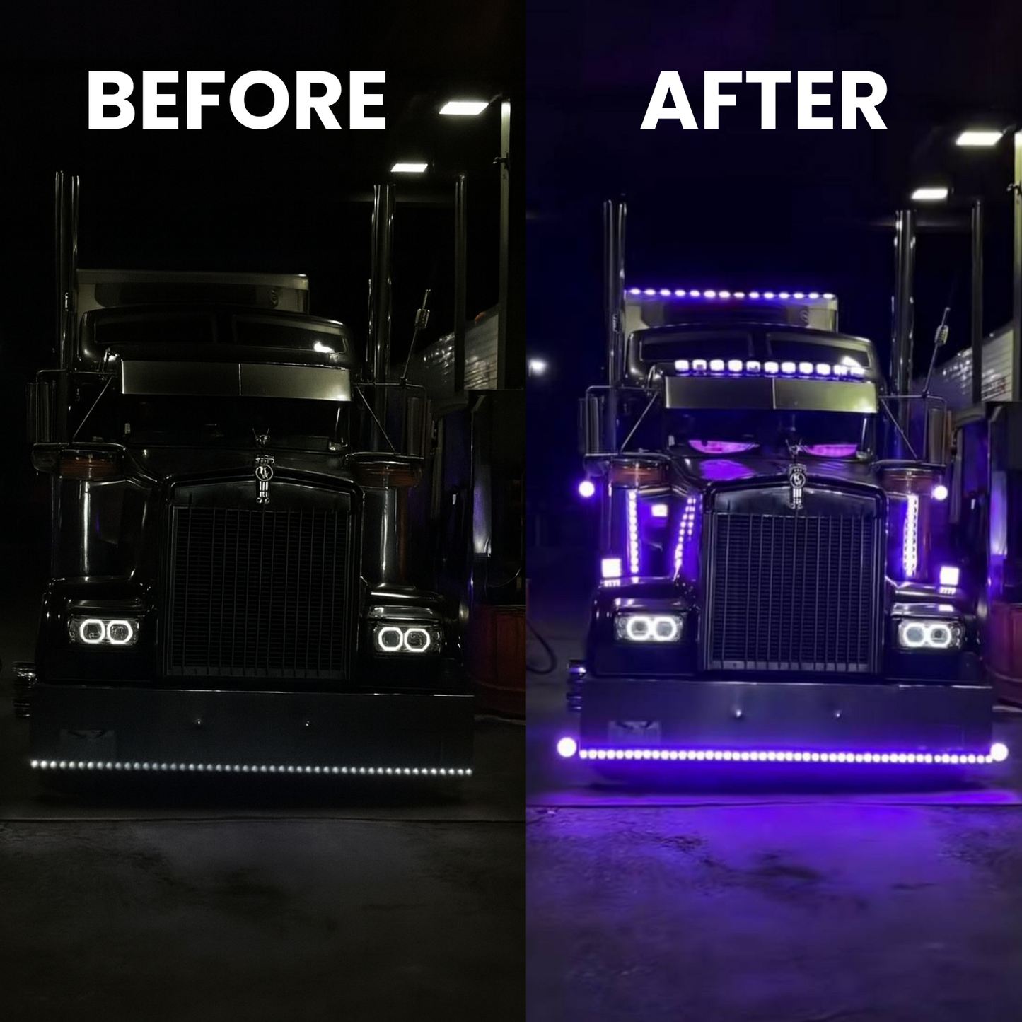 Ochi auto cu LED-uri - pachet de 2 bucăți