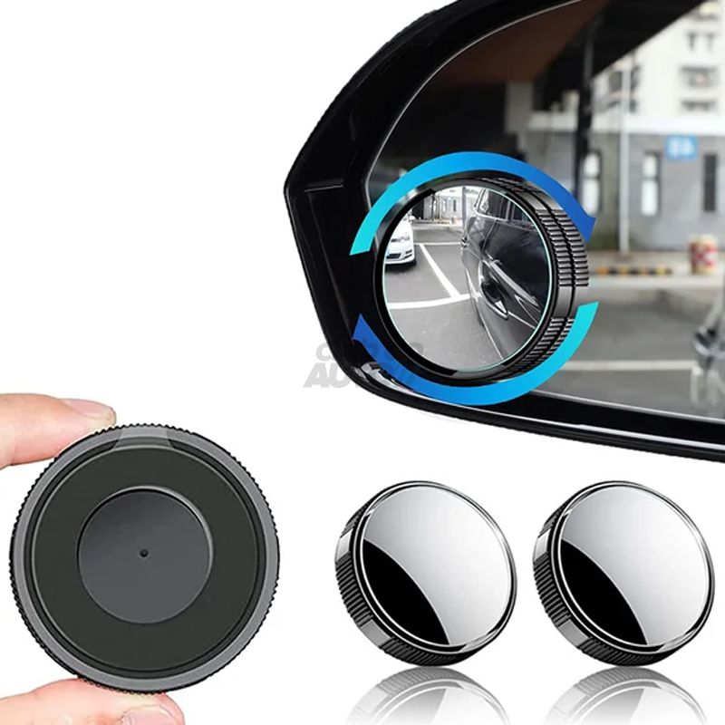 360° drejelige vidvinkelspejle til den blinde vinkel (2 stk.)